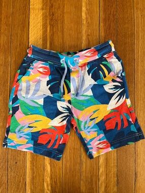 Tucker & Tate Boys 6 Tropical Print Drawstring Shorts